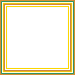 A retro striped frame border design element.