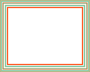 A retro striped frame border design element.