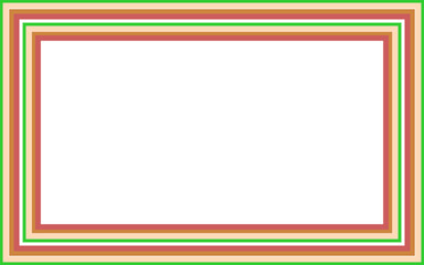 A retro striped frame border design element.