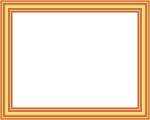 A retro striped frame border design element.