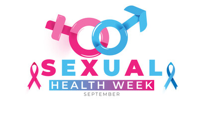 Sexual Health week. background, banner, card, poster, template. Vector illustration.