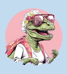 Obraz premium Vector dinosaur illustration 