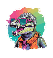 Fototapeta premium Vector dinosaur illustration 