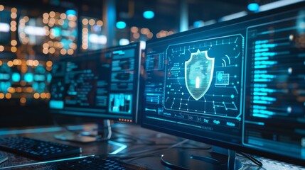 cybersecurity illustration background