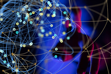 conference Digital Network and data concept 3d