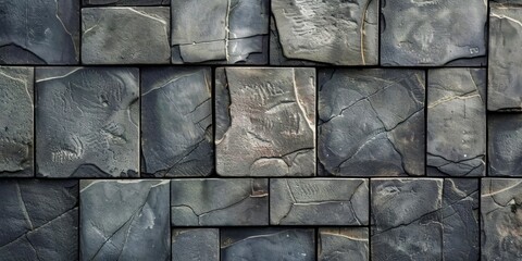 A minimalist depiction of a stone pavement, with a focus on geometric shapes.