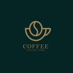 Coffee logo, tangline here, coffee shop