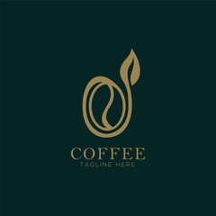 Coffee logo, tangline here, coffee shop