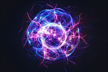 abstract background with glowing circles