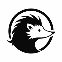Creative Hedgehog Logo Icon Design Inspiration in Circular Form