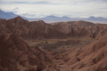 Fototapeta premium Valle de Catarpe y su Iglesia antigua en San Pedro de Atacama