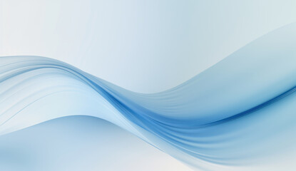Fototapeta premium light blue modern wave on white background with copyspace