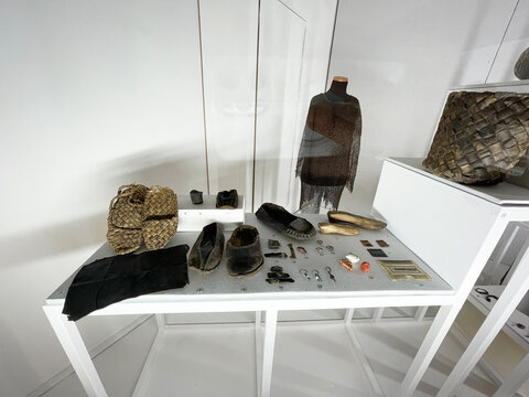 Vladivostok, Russia, September, 17, 2022. Personal items in the exposition of the Primorsky State United Museum named after V. K. Arsenyev in Vladivostok