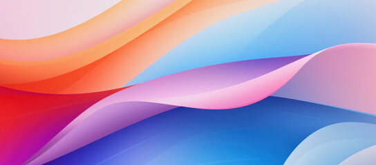 Obraz premium modern background with waves in pink, orange and blue color
