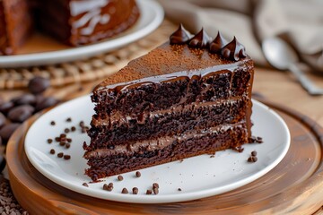 Beautiful and delicious chocolate cake