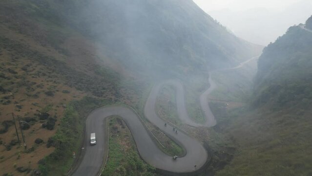 Scenic Tham Ma Slope in Ha Giang, Vietnam