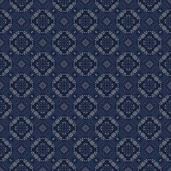 blue, gray, fabric abstract seamless pattern. design for background, wallpaper, carpet, clothing, batik, textile, embroidery, sarong, interior, floor, curtain, printing