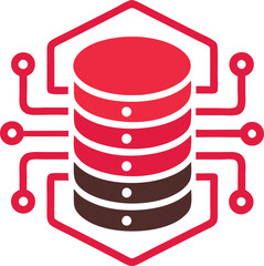 Simple big data logo icon