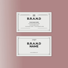 Modern Minimal Simple Elegant Business Card.