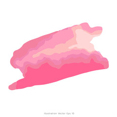 Rainbow watercolor paint on isolated white background, illustration Vector EPS 10