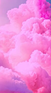 super pink floating with clouds in the sky 9x16 portrait for insta stories or snapchat graphics background