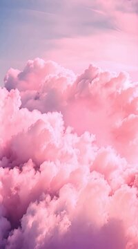 pink and blue sky with clouds 9x16 portrait for instastories or snapchat graphics background