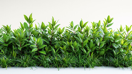 Fototapeta premium Real green grass and leaves background photo