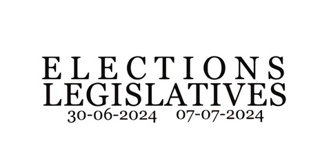 vector of French elections legislatives 2024