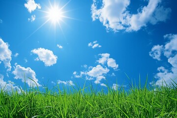 Obraz premium Day of Clean Air for blue skies background, Celebrate the Day of Clean Air for Blue Skies, Promoting a Healthier Environment, Join the Global Initiative, Day of Clean Air for Blue Skies and Sustainabl