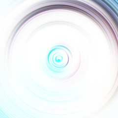 Colorful radial motion effect. Abstract rounded background. Color curves and sphere.