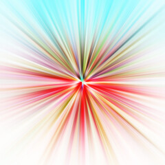 Colorful zoom motion effect. Abstract background.