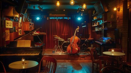  Dimly Lit Jazz Club