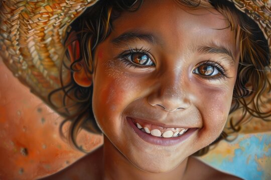 Happy latin kid