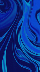 Blue waved marble silk fluid texture abstract pattern vertical background wallpaper