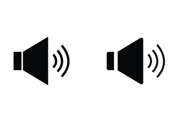 speaker icon vector. Speaker icon vector for web and mobile app. volume sign and symbol. loudspeaker icon. Vector illustration. Eps file 106.