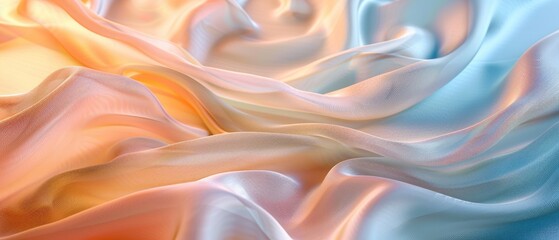 Obraz premium Abstract background with soft pastel fabric folds.