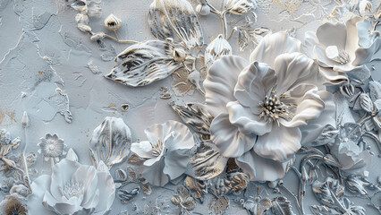 Elegant Abstract Floral Design as Sophisticated Wallart Wallpaper