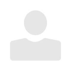 Vector flat illustration in grayscale. Avatar, user profile, person icon, gender neutral silhouette, profile picture. Suitable for social media profiles, icons, screensavers and as a template.