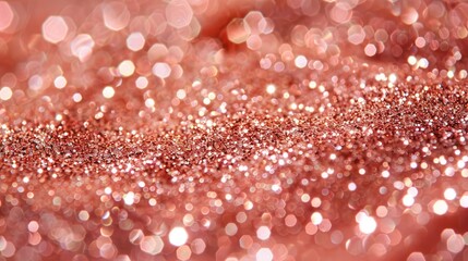 Shiny glitter background in rose gold
