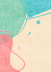 Abstract design background with pastel color. Organic shapes background art. Background with liquid element and blobs.