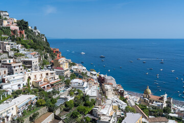 View of sea from Positano Italy