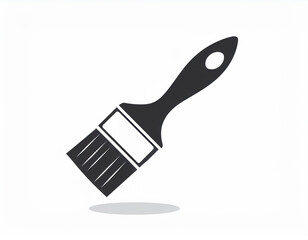 paint brush vector icon on white background