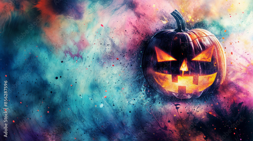 Wall mural Holiday event halloween background concept illustration - Wall murals