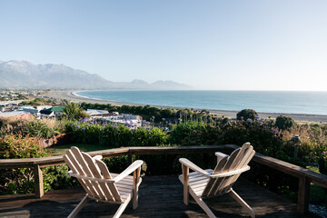 Chairs with view of ocean