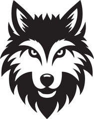 Wolf silhouette vector illustration