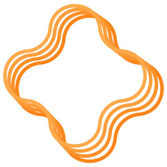Star line icon 3d. Vector illustration.	