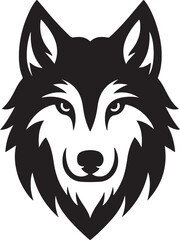 Wolf silhouette vector illustration