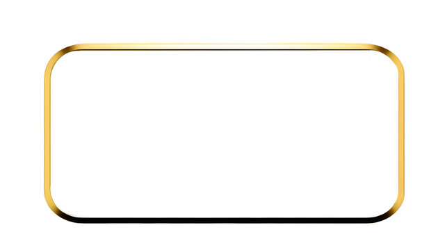 Transparent frame Golden Borders PNG