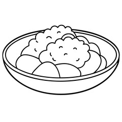 Japanese food line drawing