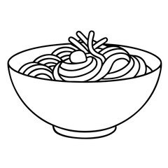 Japanese food line drawing